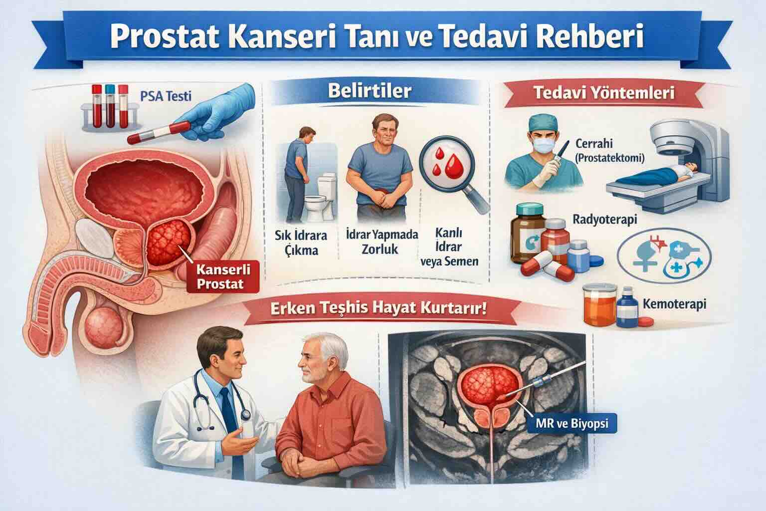 Prostat kanseri tanı ve tedavi rehberi