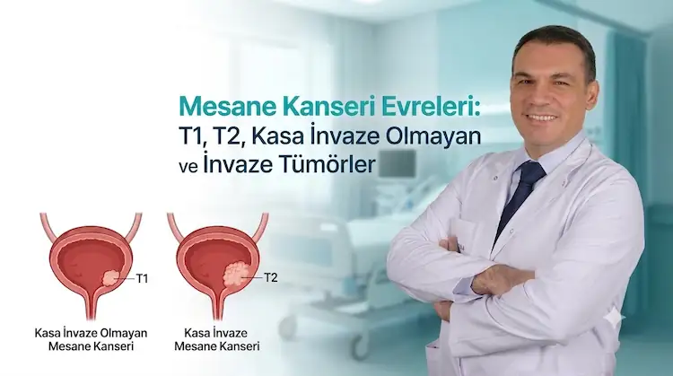 Mesane Kanseri Evreleri: T1, T2, Kasa İnvaze Olmayan ve İnvaze Tümörler