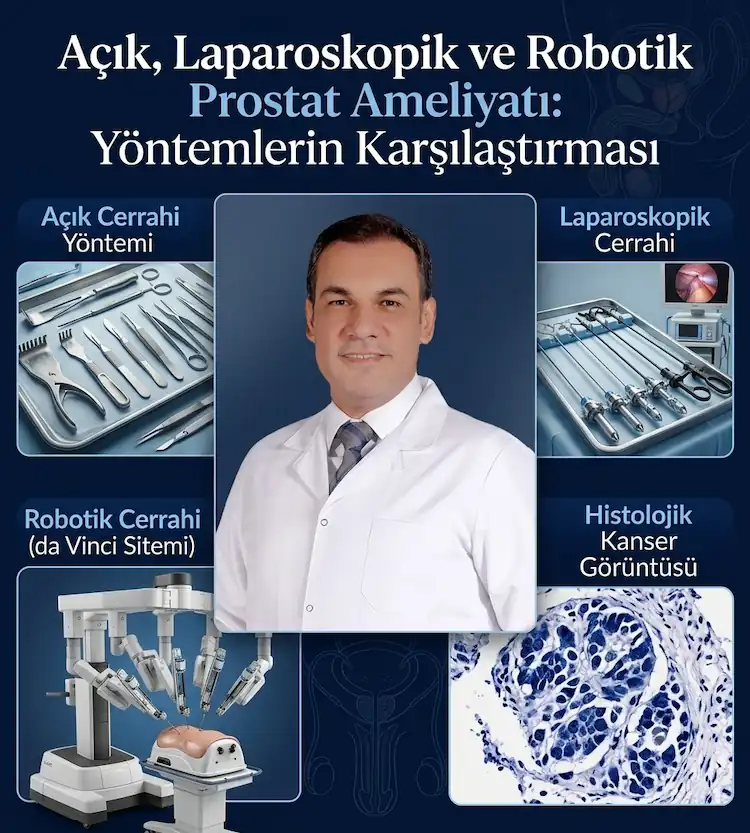 Açık, Laparoskopik ve Robotik Prostat Ameliyatı: Yöntemlerin Karşılaştırması