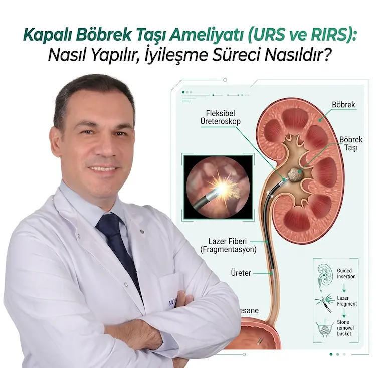 Kapalı Böbrek Taşı Ameliyatı (URS ve RIRS): Nasıl Yapılır, İyileşme Süreci Nasıldır?